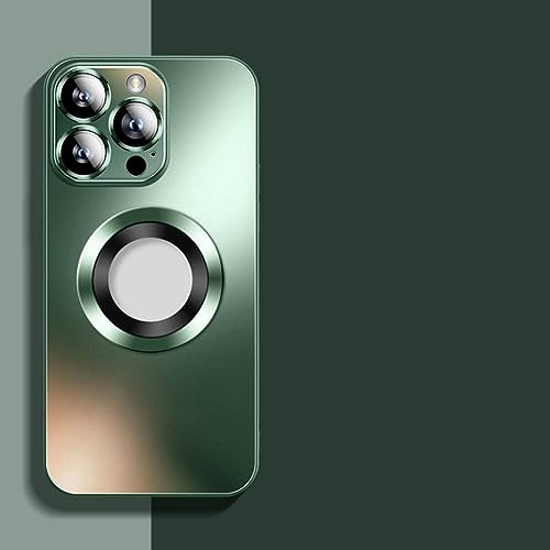 Coque iPhone 12 en verre mat haut de gamme avec protection de caméra