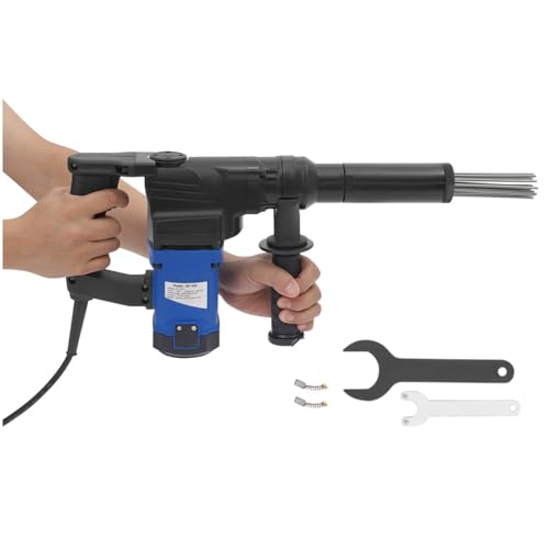 Electric Needle Scaler 110v Industrial Grade Rust Removal Needle Gun 1100w High-Power Pistol Grip Needle Scaler for Rust Weld Slag & Paint