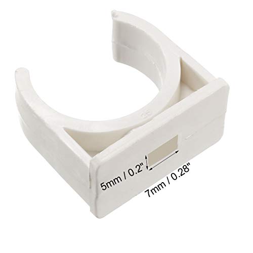 Uxcell Pvc Water Pipe 25Mm Clamps Clips, Fit For 25Mm/1 Inch Od Tv Trays Tubing Hose Hanger Support Pex Tubing, 20Pcs #TOP2