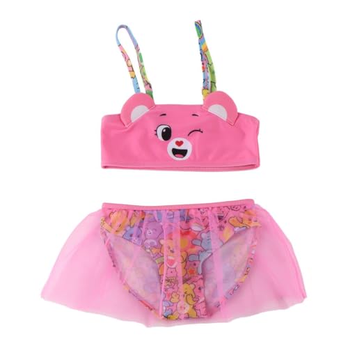 Bañador infantil de playa con bikini Care Bears para niñas regulable