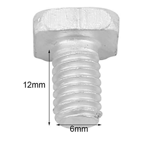 Jenngaoo Greenhouse Bolts and Nuts 50 Pack M6X12 Aluminium Bolts with M6 Nuts Set for Outdoor Plant Gardening Greenhouse Tool Accessories - Image 2