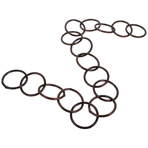 DOITOOL Aluminum Alloy Balcony Rain Chain Replacement Single Loop Design Decorative Home Rain Chain for Gutter Downspout Drainage Stylish Outdoor Patio