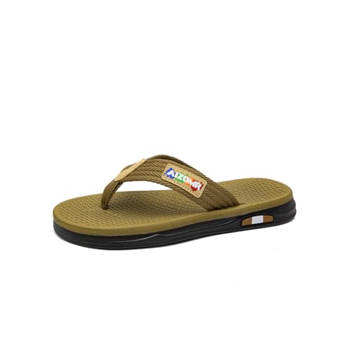 Mens Flip Flops Comfort Beach Thong Sandals Casual Lightweight Waterproof Quick-dry Summer Open Toe Sandals Indoor and Outdoor