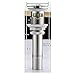 BATHLAVISH Bathroom Faucet Vessel Vanity Sink Pop up Drain Stopper with Overflow Brushed Nickel Push & Seal Fits Bathroom Standard Sink Hole 1-1/2