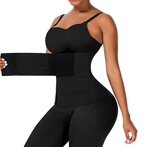 Waist Trainer for Women Lower Belly Fat Polyester Latex Plus Size Waist,Slimming Body Shaper Belt Tummy Wrap Control Waist Workout Sports,Waist Trimmer Sweat Wraps Belt