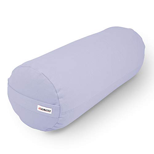 VIAVITO Cotton Buckwheat Yoga Bolster