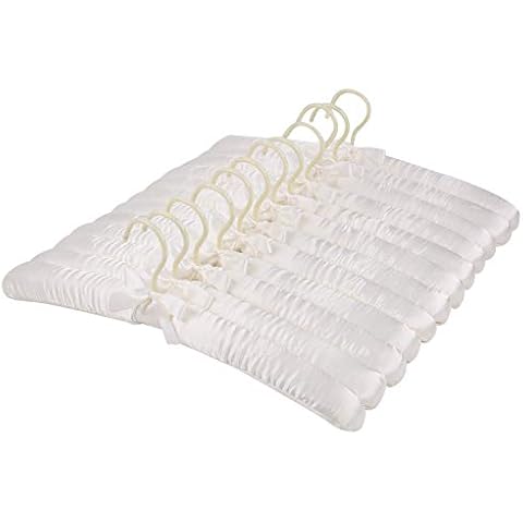Tosnail Ivory Satin Padded Hangers Pack Cover