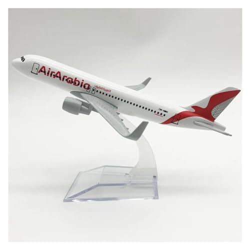 Modèle d'avion A320 en alliage moulé de 16cm avec support pour collectionneur