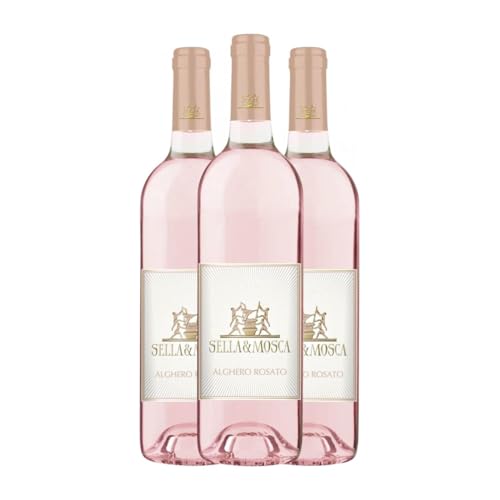 Sella e Mosca Rosato Sangiovese Alghero 75 cl Vino rosado (Caja de 3 Botellas de 75 cl)