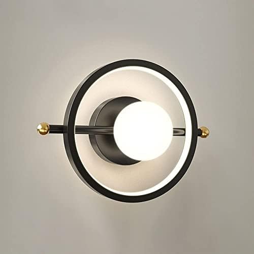 Aplique de Pared, lámparas, lámpara Moderna de Globo de Cristal, 15 W, LED, Redonda, para Interior, para Dormitorio, mesita de Noche, 1 lámpara de cabecero, Luces de Pasillo