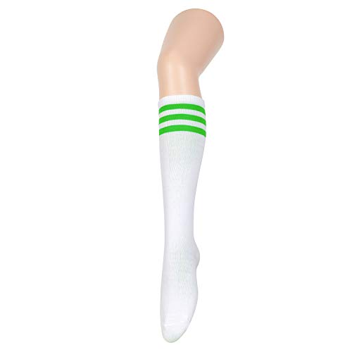 Image of Zando Striped Knee High Socks for Women Athletic Running Long Tube Socks Casual Knee High Stockings