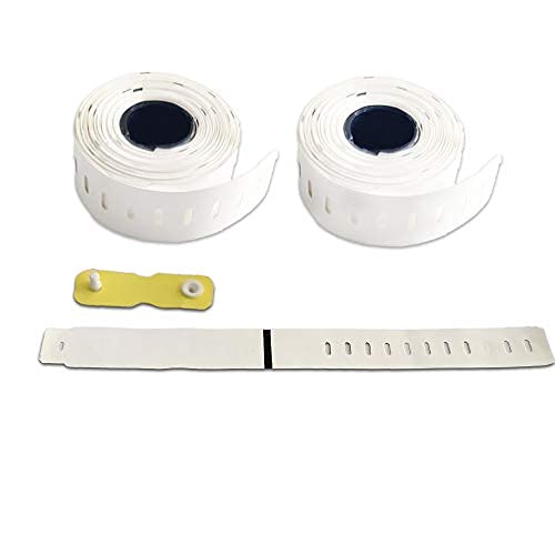 Paper Combines Thermal Paper Printable Wristband Roll with Button White