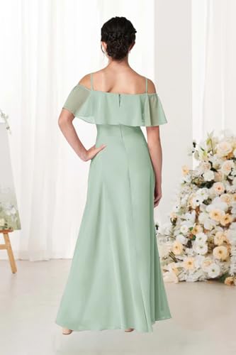Off Shoulder Chiffon Bridesmaid Dress for Teens Flower Girls Dresses Sweetheart Junior Wedding Party Dress UJR0703