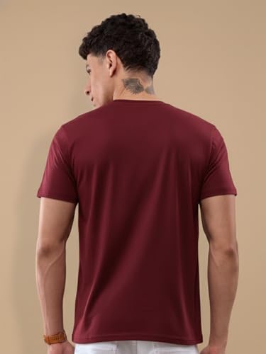 Image of Lux Nitro Men's Premium Half Sleeve Cotton T-Shirt | Round Neck | Regular Fit Casual Solid Tee