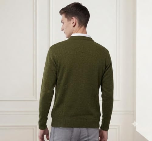 Image of Pivl Men's V Neck Winter Solid Sweater - Warmth and Style for The Season