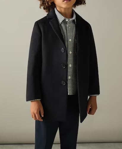 ORBITRAY 2-14 Years Wool Blended Notch Lapel Coat Thighs Length for Boys Fall Coat Winter Dinner Dress Coat3