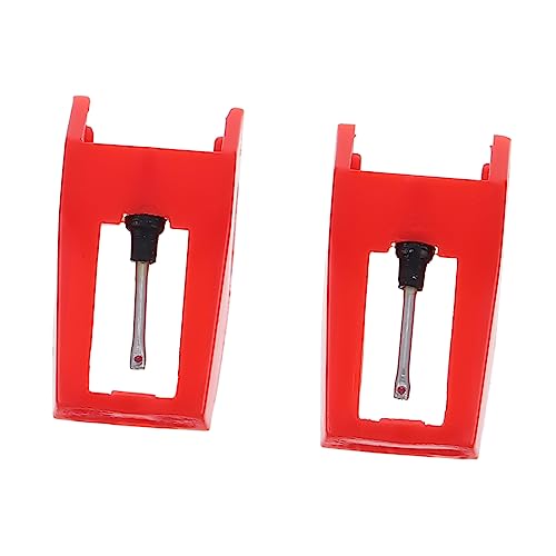 Toddmomy 2Pcs Vinyl Record Player Replacement Needles Phonograph Stylus for Turntables Accessories for Improved Sound Performance Compatible with Record Players