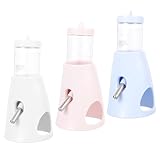 UPKOCH Dispensador de Agua para Hámster 3 Unidades Bebedero Vertical a Prueba de Fugas con Bolita Giratoria Soporte Estable para Conejos Chinchillas y Mascotas Pequeñas Hidratación
