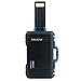 Pelican Air 1535 Carry-on Case by ColorCase - Black - Medium Size Waterproof Case with Gray Padded Microfiber Dividers & Mesh Lid Organizer - Blue Handles & Latches