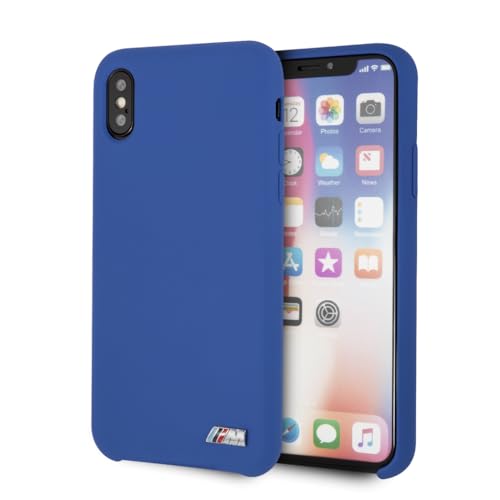 BMW M Coque Rigide en Silicone Bleu Marine iPh X/XS