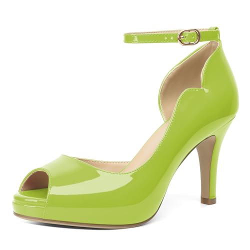 Image of AUMOTED High Heels Pumps Platforms Shoes for Party Daily 3.4 inch Dressy Pumps