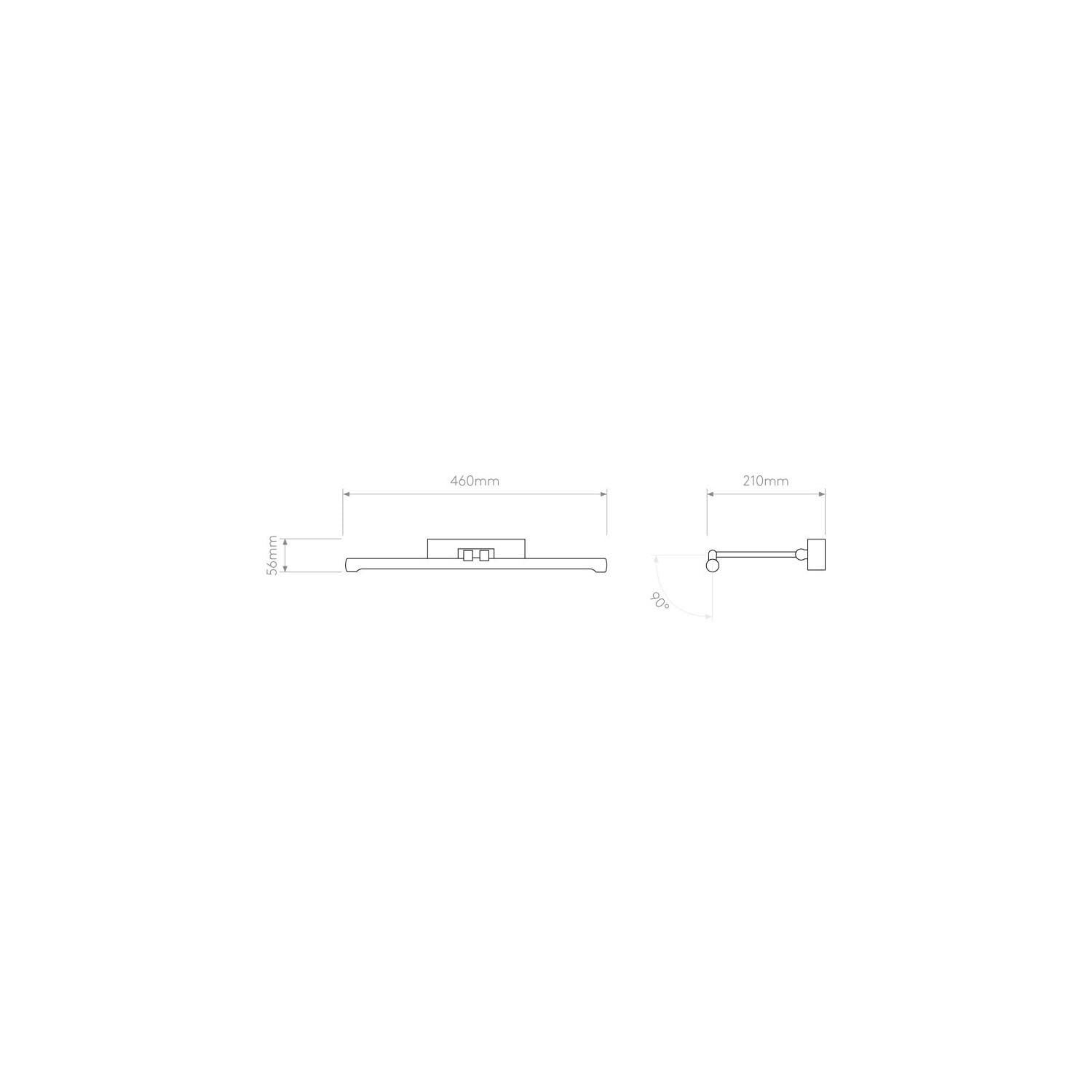 LEDKIA LIGHTING Aplique LED Eski para Cuadros - Latón Antiguo 3000K Blanco Cálido