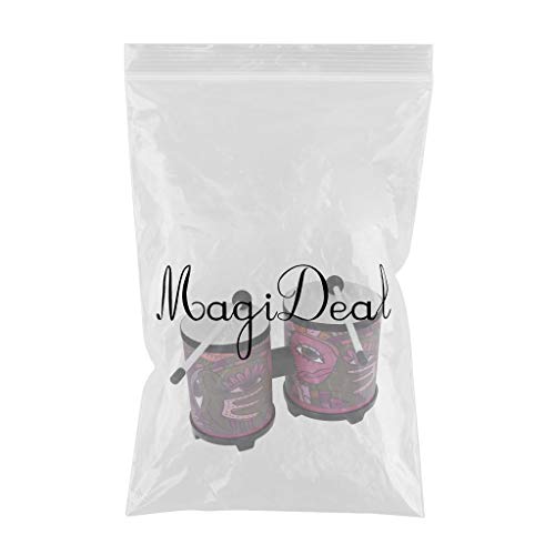 MagiDeal Bongo Drumset voor volwassenen kinderen beginners - 1 set 4" en 5" percussie - natuurlijke huid esdoorn Body Shell - Image 3