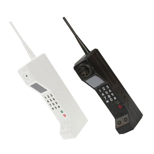 Faux téléphone brique rétro vintage ornement de téléphone pour décoration de salon 2pcs