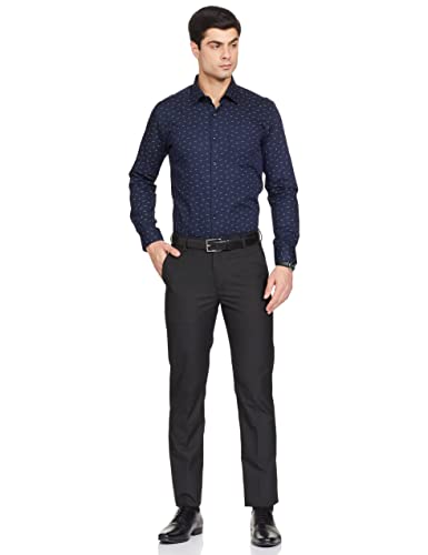 Image of Diverse Men's Cotton Printed Full Sleeve Regular Formal Shirt