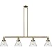 Innovations 214-BB-S-G44-LED 4 Adjustable Island Light Vintage Dimmable LED, Brushed Brass