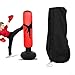 Outdoor Punching Bag Cover for Freestanding Heavy Bag, Weatherproof and Water Resistant Nylon Protector with for Zip Closure and Bottom Lanyard, Black(76 * 176cm)