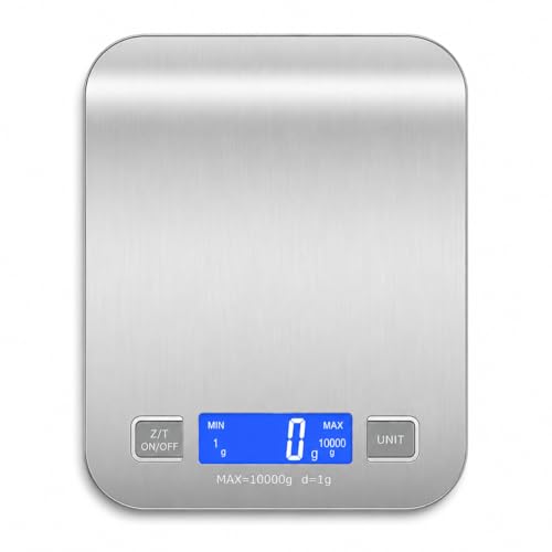Balança Digital de Cozinha Inox 10kg x 1g com Visor LCD | Função ...