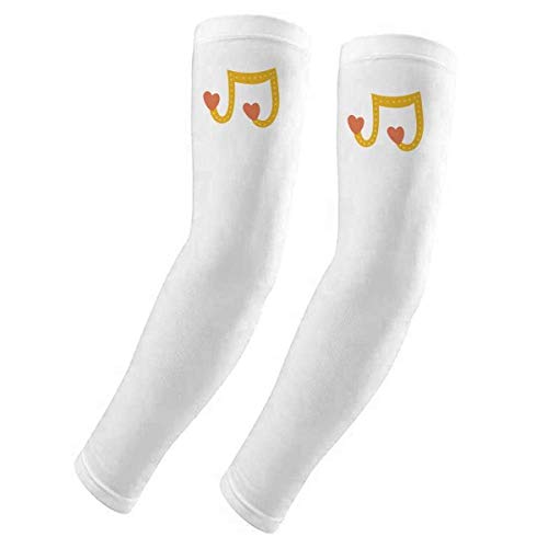 Manchons protection UV motif adorable coeur notes de musique chic