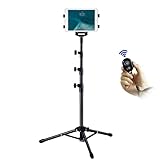 Amplia gama de usos: se adapta a iPad Pro11, iPad 1, 2, 3, 4, Samsung Galaxy, Sony, Dell, Google Nexus, Microsoft Surface y más iPad que longitud o ancho dentro de este rango de 6.5 a 7.8 pulgadas, la abrazadera puede sostenerlo.
