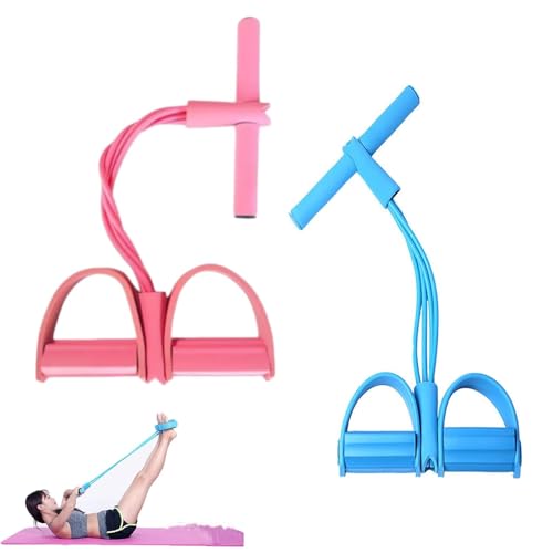 Image of Fashion Puller Exercise, 8-Tube Pedal Resistance Device, Pedal Resistance Band with Handle, Detachable and Adjustable Pedal Resistance Device for Arm,Waist Training & Stretching
