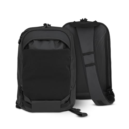 Vertx Urban Ghost Tactical Sling Bag (10L) Durable Ripstop CCW Carry Pack with Rapid Access Tab Lockable Zippers Its Black - One Size