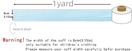 Premium Stretch Ribbing Fabric for Cuffs - Versatile Black Knit for Sweaters, Jackets, and Hoodies (8cm Wide, Sold by the Yard) 7 Premium Stretch Ribbing Fabric for Cuffs - Versatile Black Knit for Sweaters, Jackets, and Hoodies (8cm Wide, Sold by the Yard) - Image 6