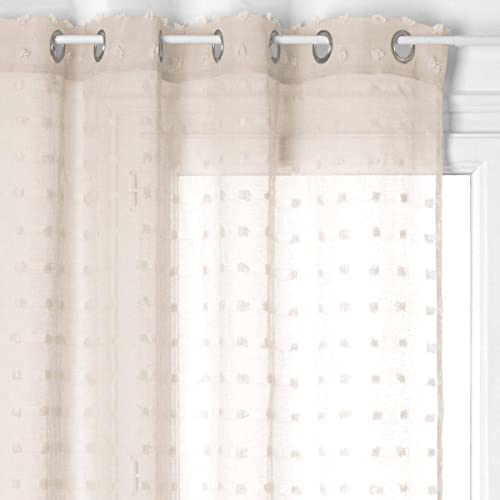 Atmosphera - Voilage Lily - Beige - 140x240 cm