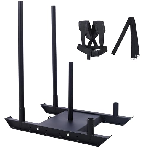 LKHKK Durable Weight Training Pull Sled for Enhanced Strength and Speed, Heavy-Duty Steel Construction, for Athletic Conditioning