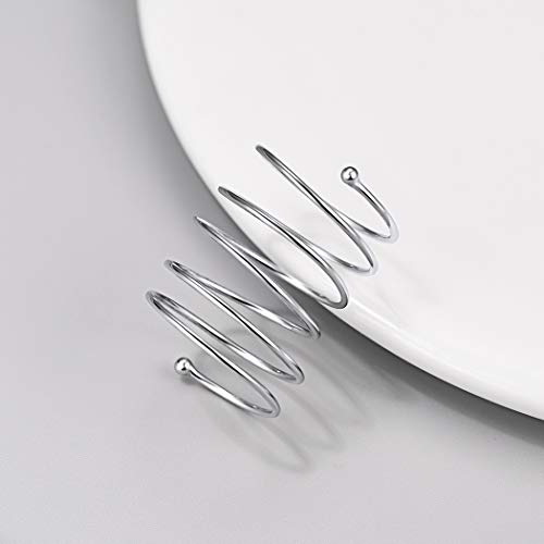 Prosilver 925 Sterling Silver Ring Full Finger Ring Men Midi Finger Dainty Rings Gift Knuckle Stacking Italian Silver Adjustable Opening Ring For Women #TOP3