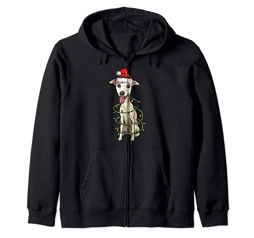 Whippet Navidad Regalo X-Mas Disfraz Amor De Perro Sudadera con Capucha