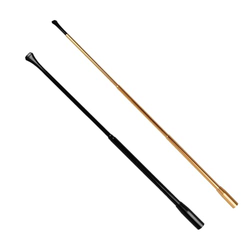 2 Stück Zigarettenspitze Damen Langer Ausziehbarer Zigarettenhalter Damen Zigarettenspitze Slim Zigarettenspitzen Zigaretten Halter für Karneval Party-Dekoration Cosplay-Requisiten(Schwarz Und Gold)