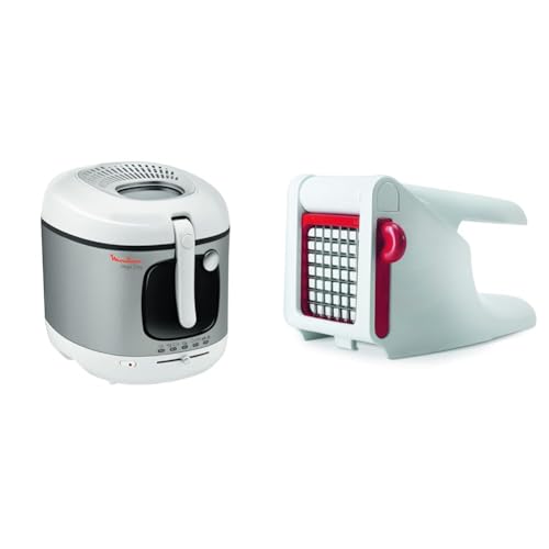 Lot Moulinex Friteuse à huile, Cuve 3 L, Mega AM480070 + Coupe-frites et légumes manuel K1015414
