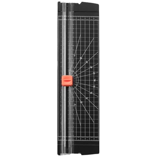 ペーパーカッター ミニ裁断機 ペーパートリマー A4 A5 対応 スライドカッター 隠さ カッター 替刃 直線切断 角度切断 切れ味抜群 切断機 文房具 コーピー用紙 厚紙 名刺 写真 ラミネートフィルム オフィス用品 事務用品 業務用 家庭用 (黒)