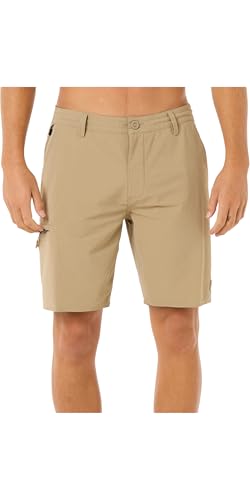 RIP CURL Mens Boardwalk Global Entry Cargo Shorts - Sand Dune - 32
