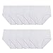 Fruit of the Loom Womens Underwear Cotton Brief Panty Multipack, White, 10