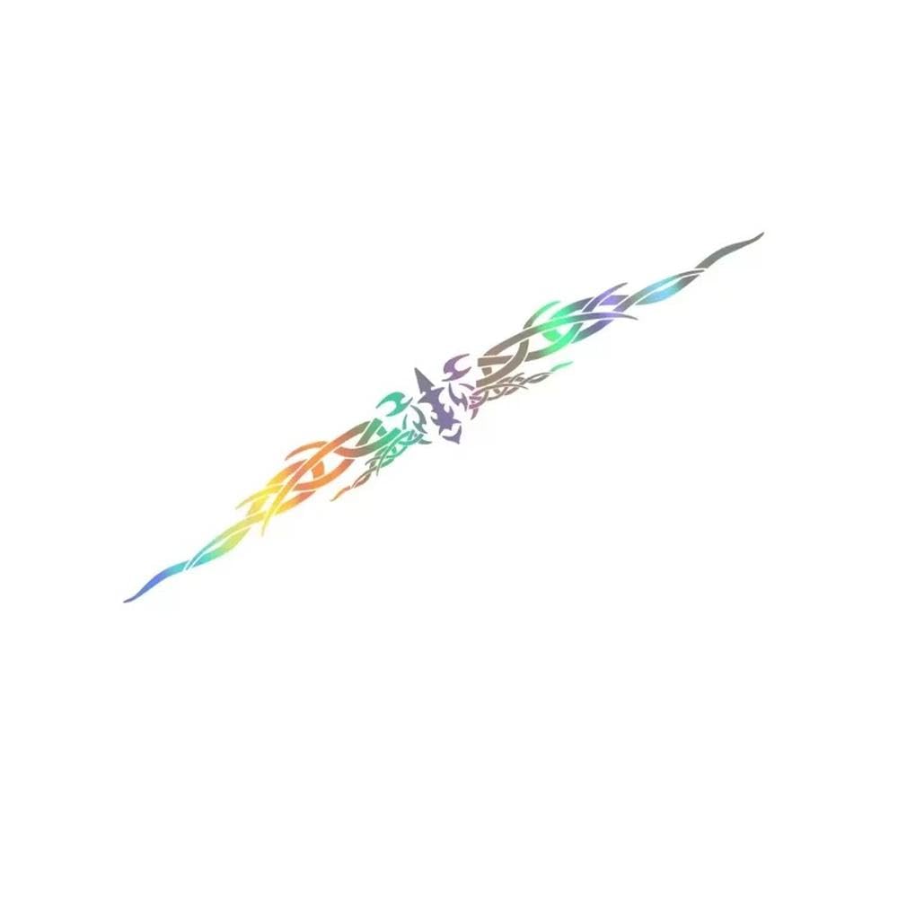 Auto Accessory Car Body Sticker Decal Vinyl Waterproof Non-Fading Windshield Reflective Personalized Auto Decor Accessories(Colorful Laser)