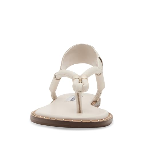 Steve Madden Women's Meduza Sandal, Bone Leather, 9