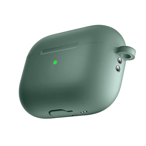 GMUJIAO Case for AirPods Pro 2,Silicone Shockproof Case Cover,Soft Silicone Skin Case,Premium Silicone Cover for AirPods Pro 2,AirPods Pro 2 Case-Green - Image 3