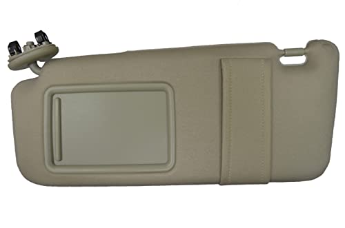 Pare-soleil beige PT Auto Warehouse pour Camry sans toit ouvrant côté conducteur